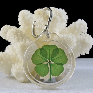 5 Leaf Clover Keychain